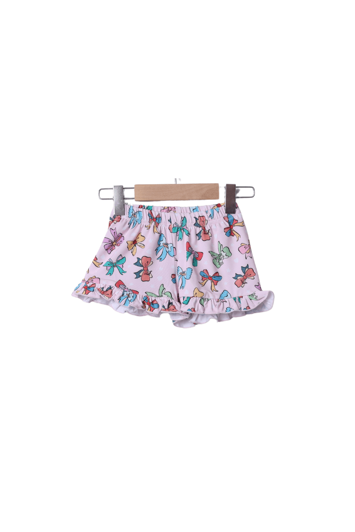 The Smocked Flamingo Apparel & Accessories Colorful Bow Princess Short Set