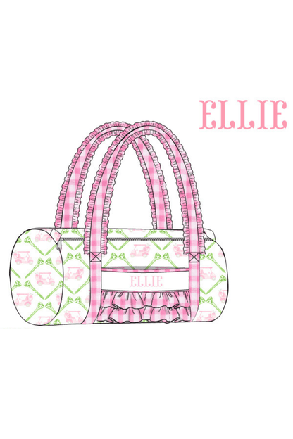 The Smocked Flamingo Apparel & Accessories Duffle Bag Pre-Order Custom Smock Let's Golf Pink Lunch Box Luggage