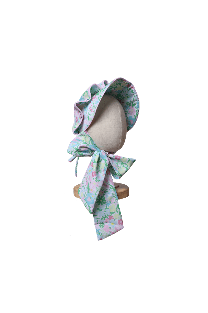 The Smocked Flamingo Apparel & Accessories Ellie Floral Bonnet