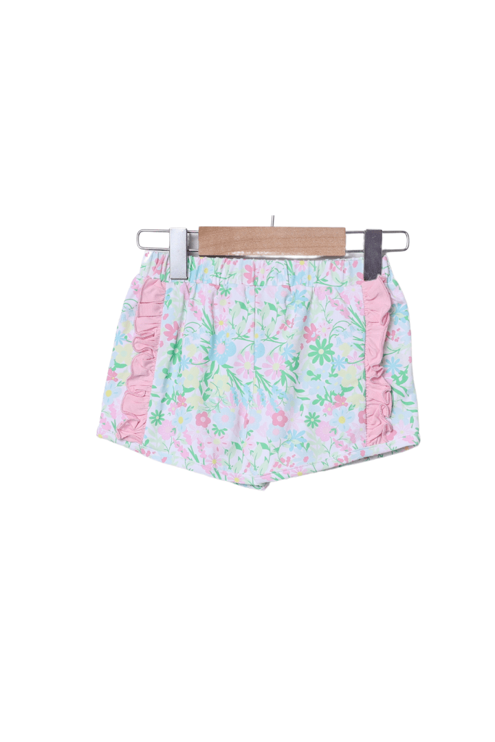 The Smocked Flamingo Apparel & Accessories Ellie Floral Knit Short Set