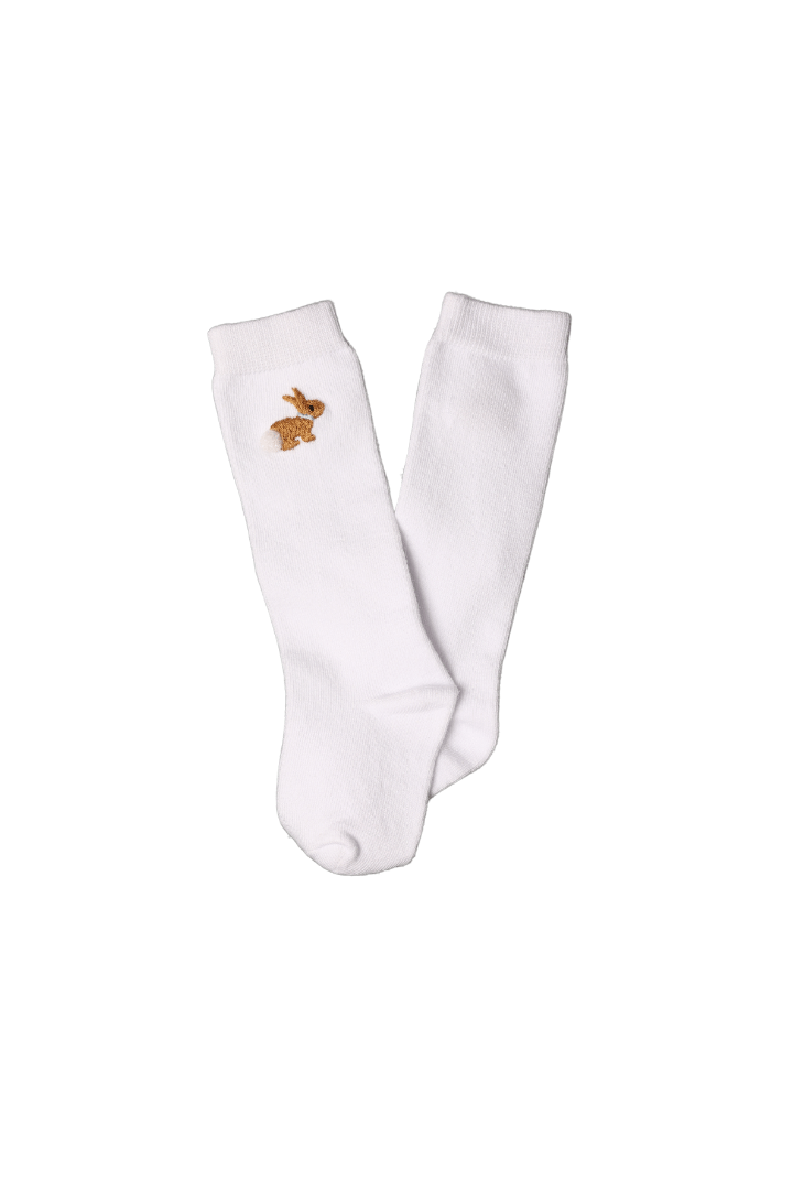 The Smocked Flamingo Apparel & Accessories Embroidered Bunny Socks