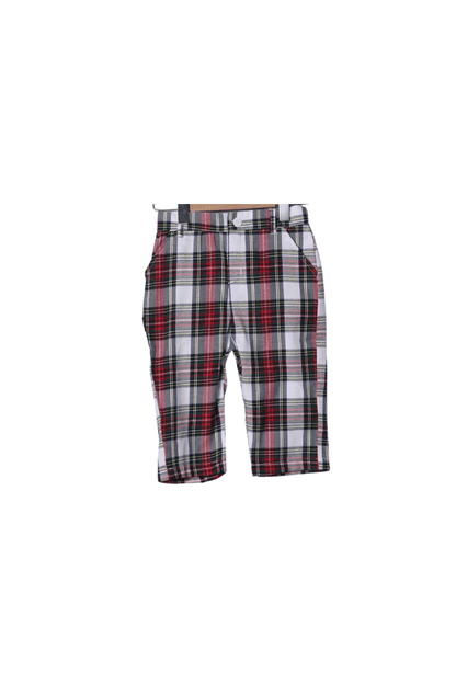 The Smocked Flamingo Apparel & Accessories Embroidered Nutcracker Tartan Plaid Pant Set