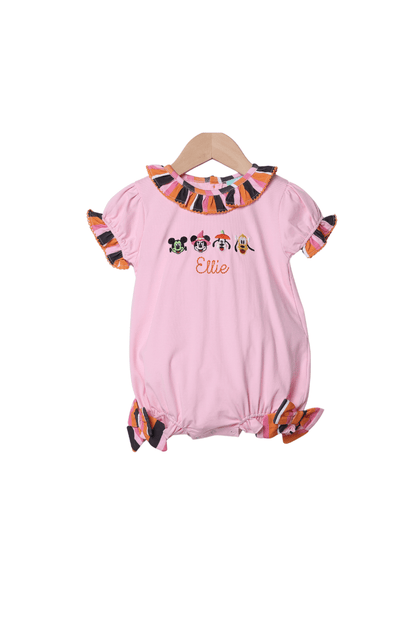 The Smocked Flamingo Apparel & Accessories Embroidered Spook Squad Ruffle Bubble