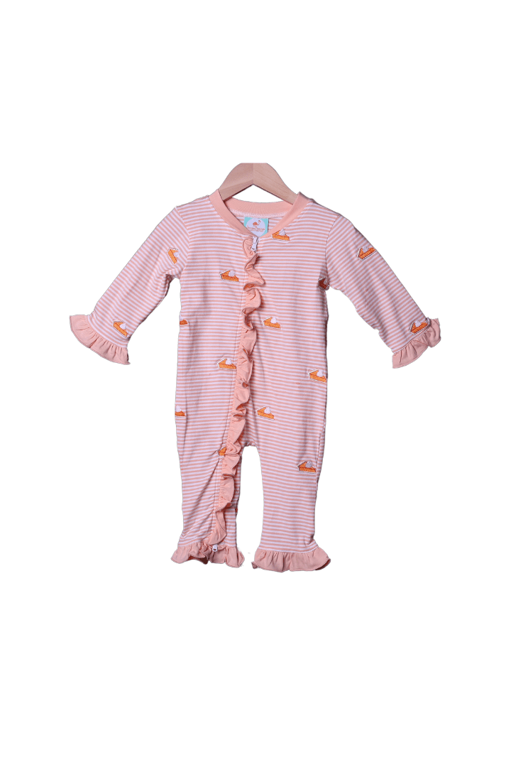 The Smocked Flamingo Apparel & Accessories Embroidered Sweet As Pie Zippys