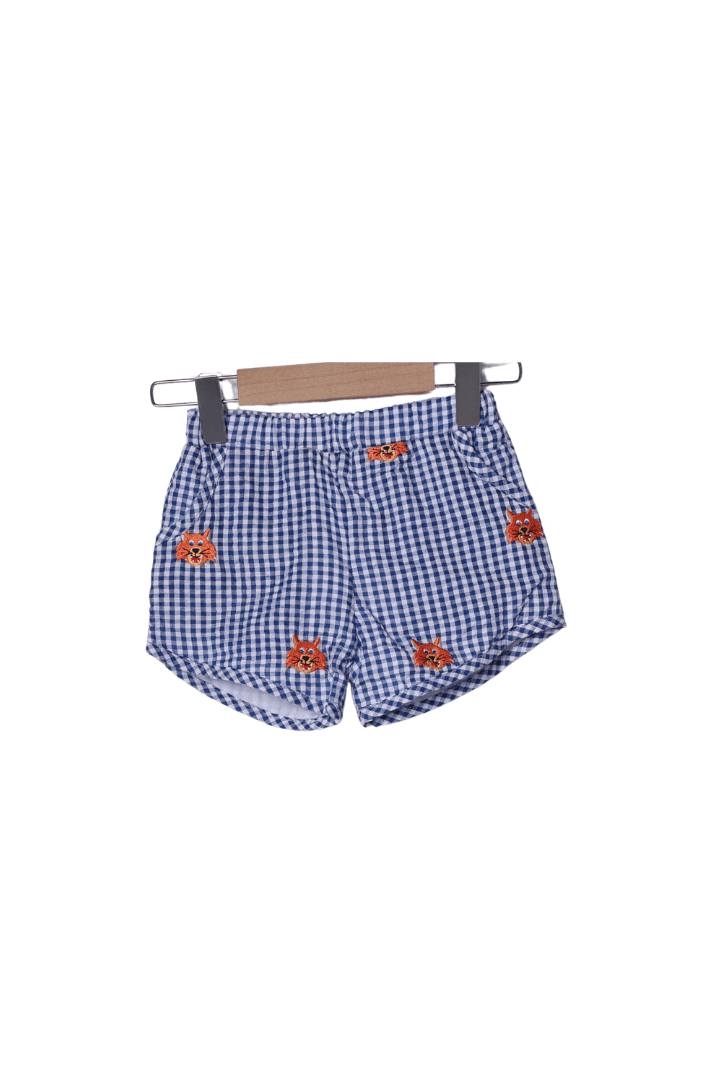The Smocked Flamingo Apparel & Accessories Embroidered Wildcat Short Set