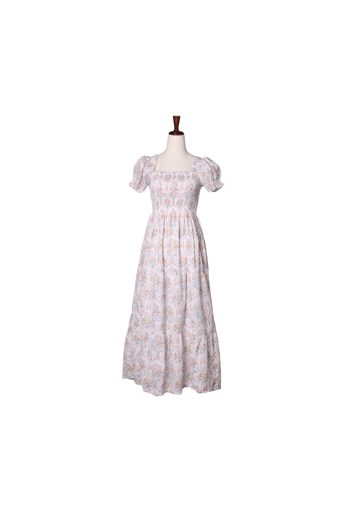 The Smocked Flamingo Apparel & Accessories Fall Floral Bouquet Mom Dress