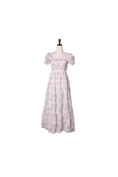 The Smocked Flamingo Apparel & Accessories Fall Floral Bouquet Mom Dress