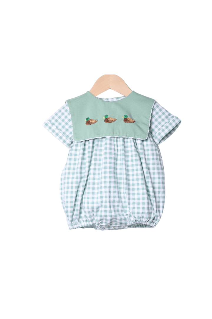The Smocked Flamingo Apparel & Accessories Fall Mallard Sage Green Bubble