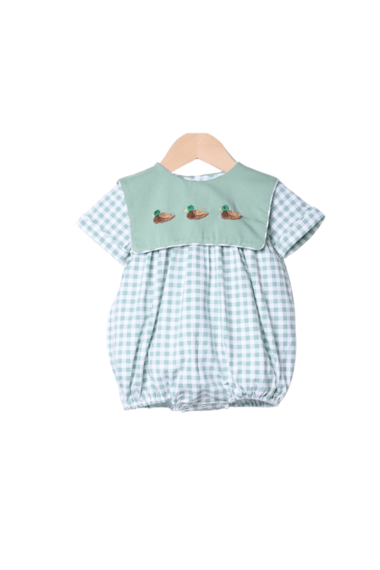 The Smocked Flamingo Apparel & Accessories Fall Mallard Sage Green Bubble