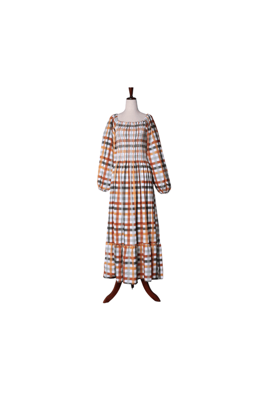 The Smocked Flamingo Apparel & Accessories Fall Plaid Mom Matching Dress