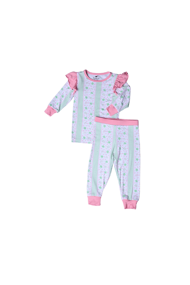 The Smocked Flamingo Apparel & Accessories Fancy Clover Pajamas