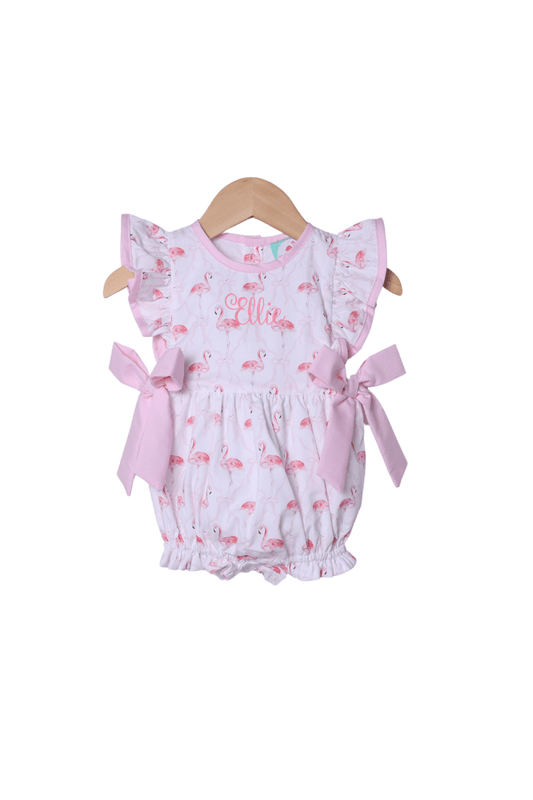 The Smocked Flamingo Apparel & Accessories Fancy Flamingo Ruffle Bubble