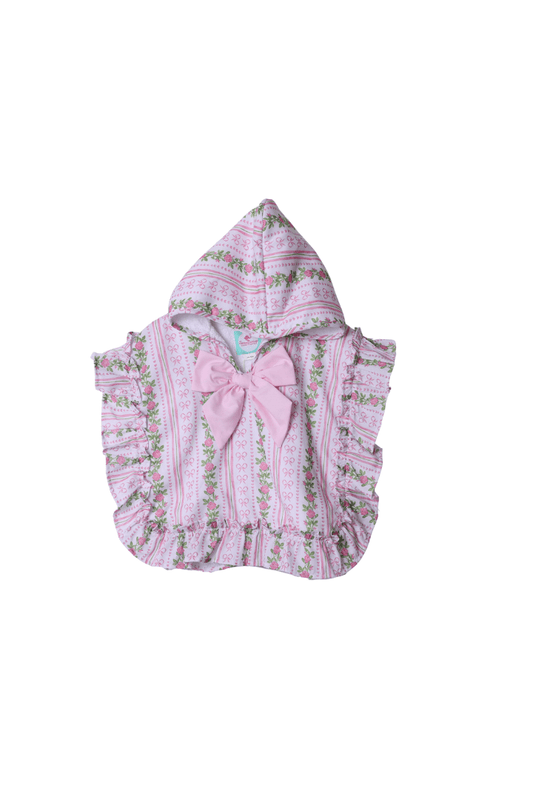 The Smocked Flamingo Apparel & Accessories Pre-Order Fancy Floral Hooded Coverup