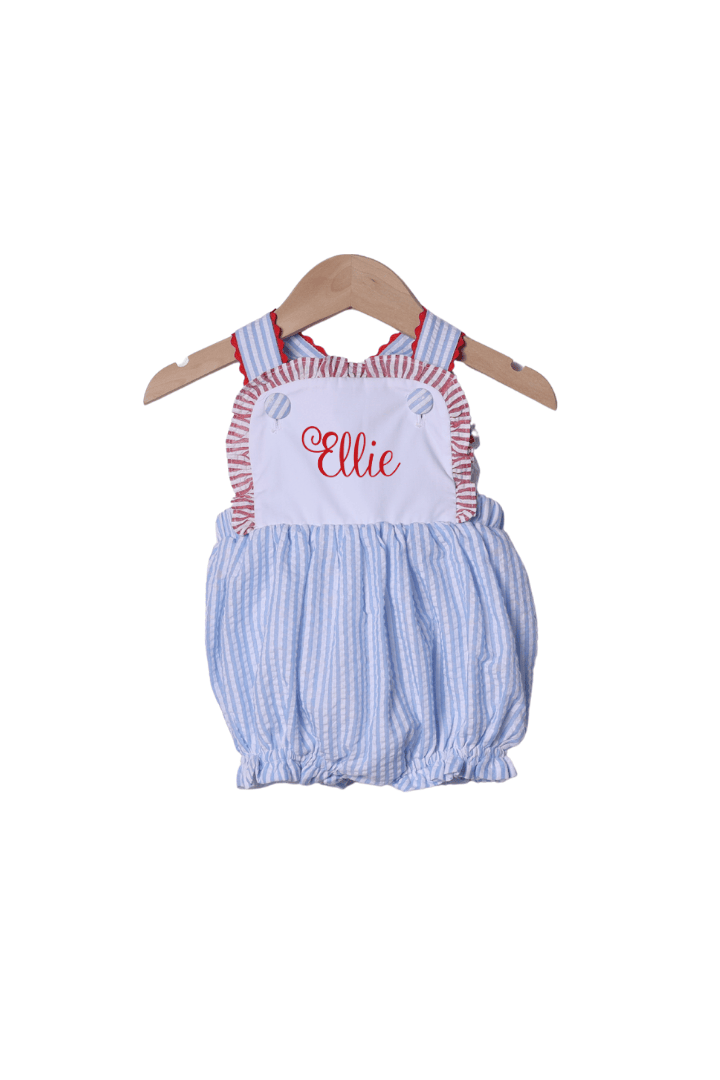 The Smocked Flamingo Apparel & Accessories Feeling Crabby Seersucker Bubble