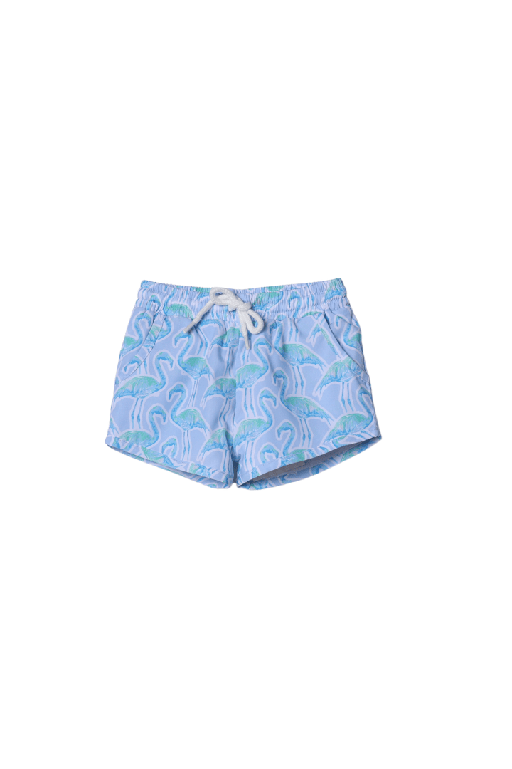 The Smocked Flamingo Apparel & Accessories Flamingo Paradise Swim Trunks