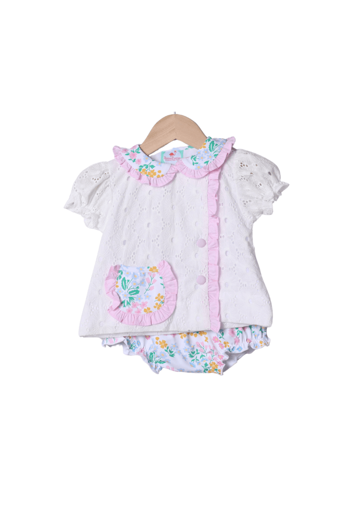 Floral and Lace Bloomer Set