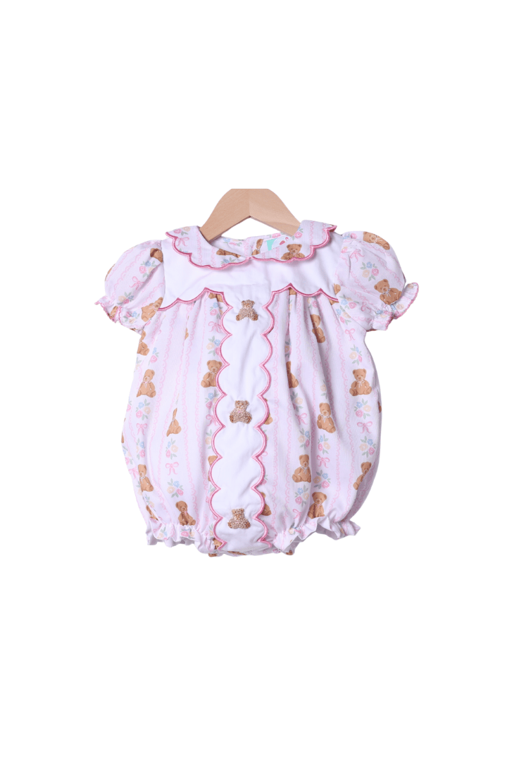 The Smocked Flamingo Apparel & Accessories French Knot Beary Sweet  Bubble