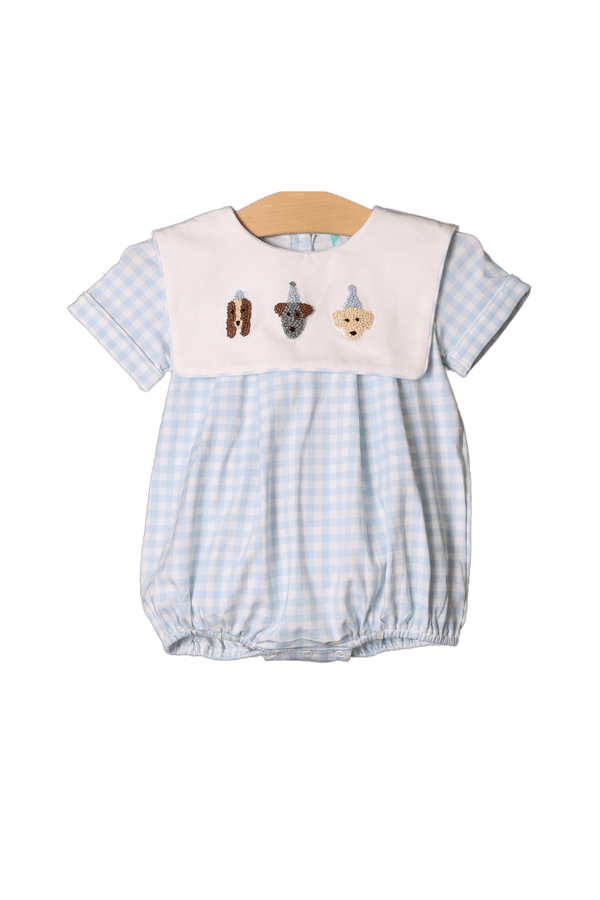 Party Animals French Knot Girl Romper