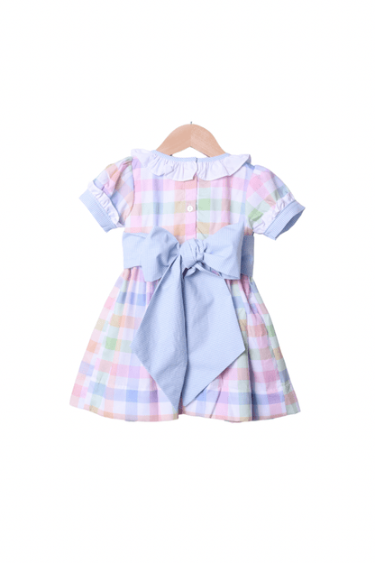 The Smocked Flamingo Apparel & Accessories French Knot Gingham Easter Basket Dress