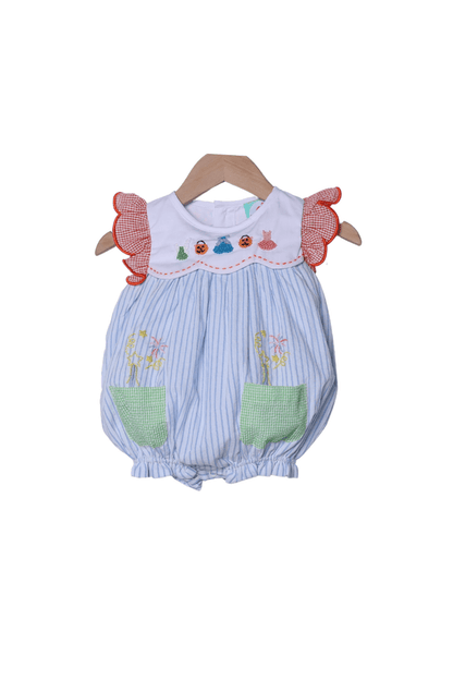The Smocked Flamingo Apparel & Accessories French Knot Pumpkins, Pixies & Princesses Bubble