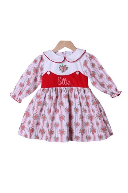 The Smocked Flamingo Apparel & Accessories French Knot Sweet Holly Dress