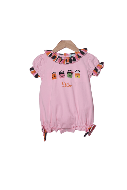 The Smocked Flamingo Apparel & Accessories French Knot Trick or Treat Pals Ruffle Bubble
