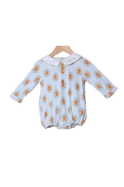 The Smocked Flamingo Apparel & Accessories Gingerbread Lane Button Bubble