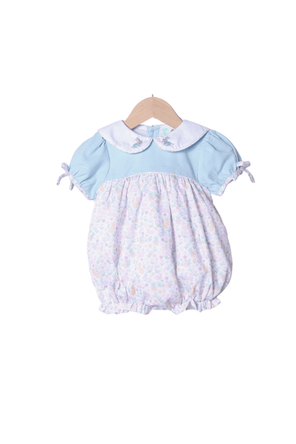 The Smocked Flamingo Apparel & Accessories Hand Embroidered Sweet Bunny Pearl Bubble