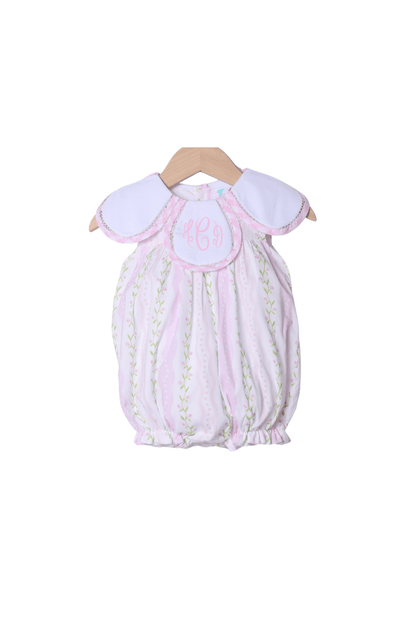 The Smocked Flamingo Apparel & Accessories Lavender and Pink Floral Tulip Bubble