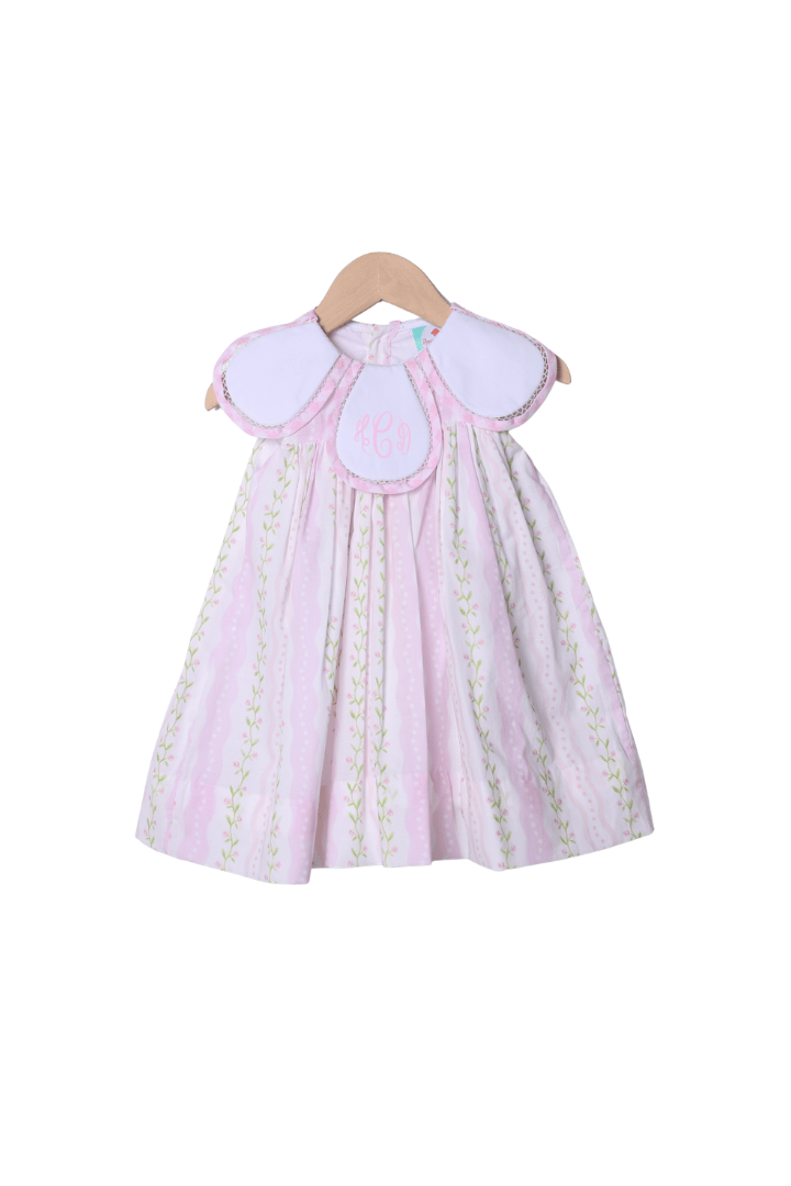 The Smocked Flamingo Apparel & Accessories Lavender and Pink Floral Tulip Dress