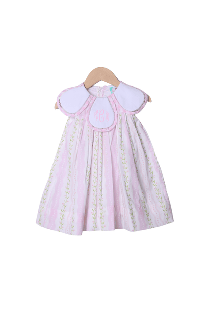 The Smocked Flamingo Apparel & Accessories Lavender and Pink Floral Tulip Dress
