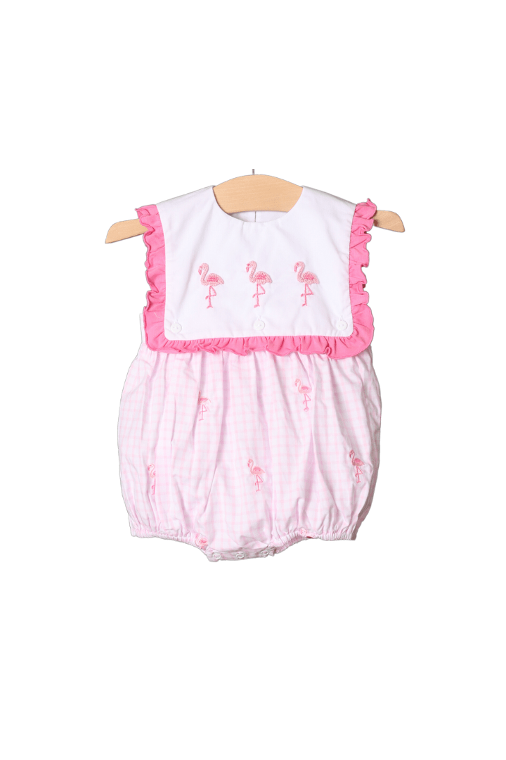 The Smocked Flamingo Apparel & Accessories Let's Flamingo Ruffle Bubble