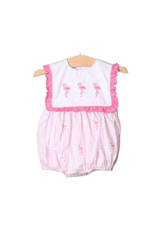 The Smocked Flamingo Apparel & Accessories Let's Flamingo Ruffle Bubble