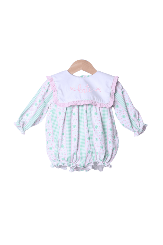 The Smocked Flamingo Apparel & Accessories Lucky Charms Ruffle Bib Bubble