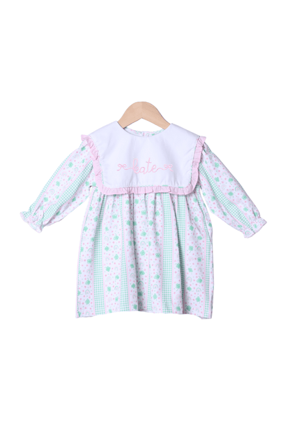 The Smocked Flamingo Apparel & Accessories Lucky Charms Ruffle Bib Dress
