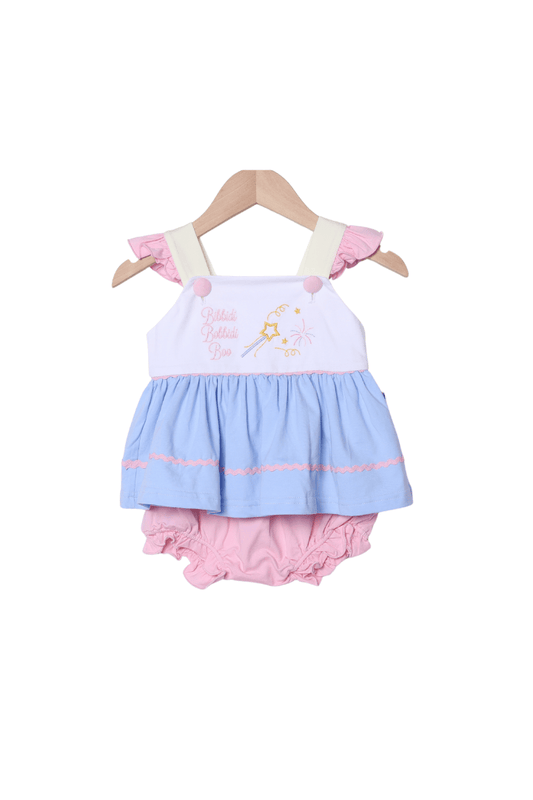 The Smocked Flamingo Apparel & Accessories Magic Wand Knit Bloomer Set