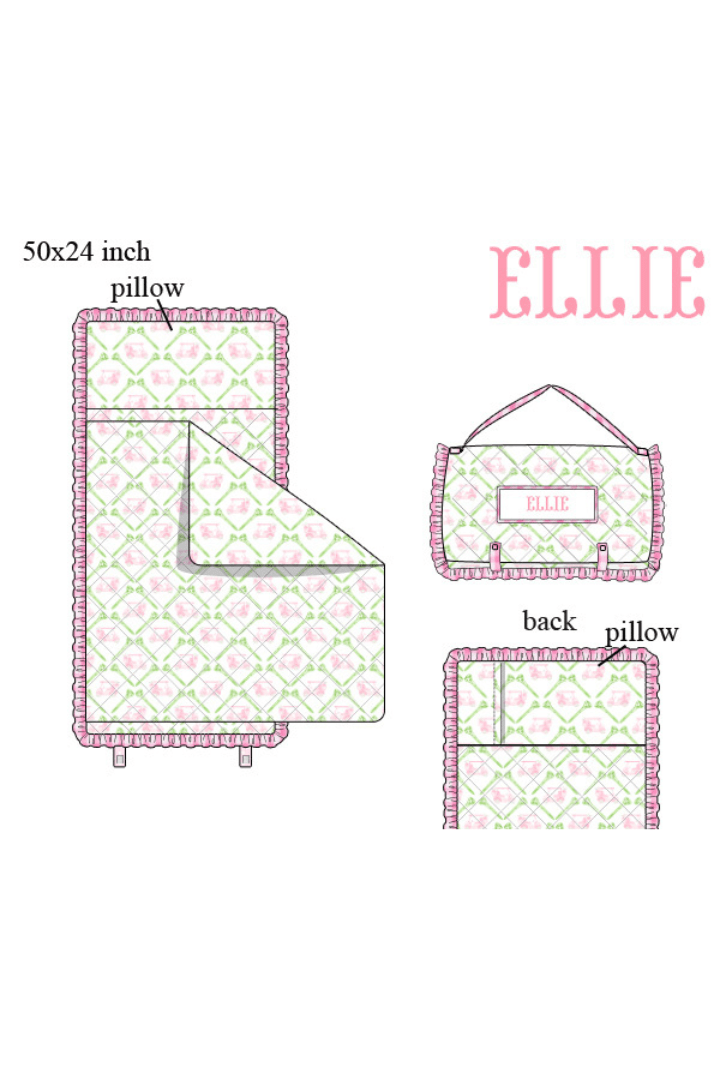 The Smocked Flamingo Apparel & Accessories Napmat Pre-Order Custom Smock Let's Golf Pink Lunch Box Luggage