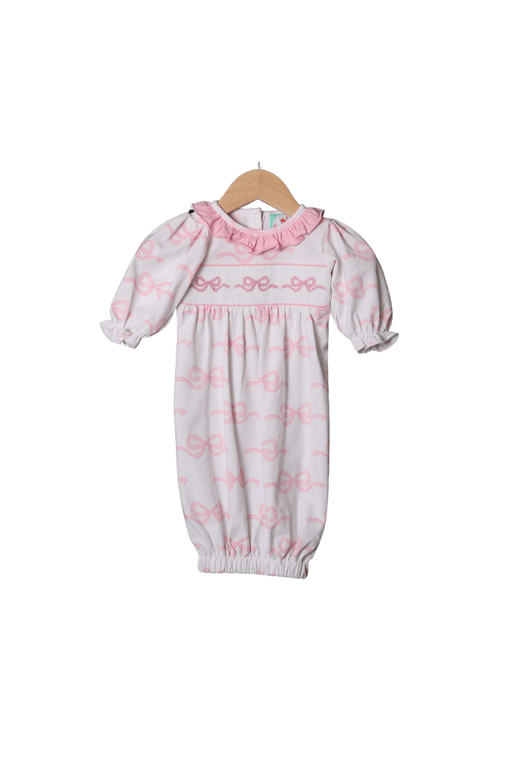 Bow Smocked Gown