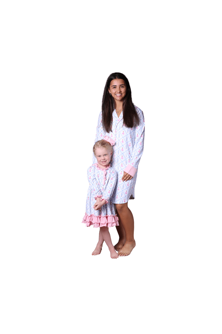 The Smocked Flamingo Apparel & Accessories Nutcracker Knit Mom Gown