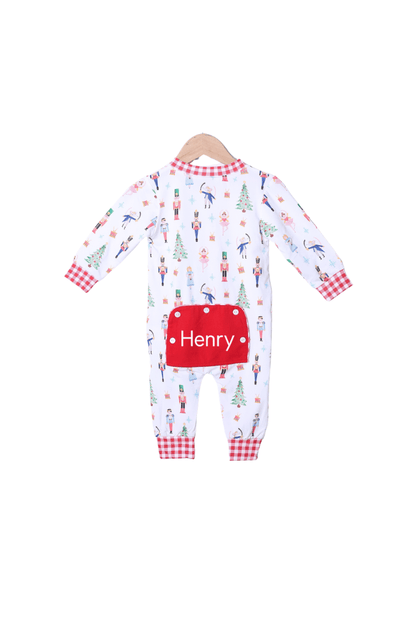 The Smocked Flamingo Apparel & Accessories Nutcracker/Red Gingham Zippys