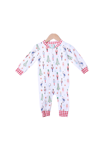 The Smocked Flamingo Apparel & Accessories Nutcracker/Red Gingham Zippys