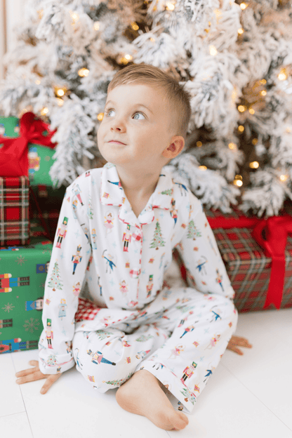 The Smocked Flamingo Apparel & Accessories Nutcracker Two Piece Lounge Set