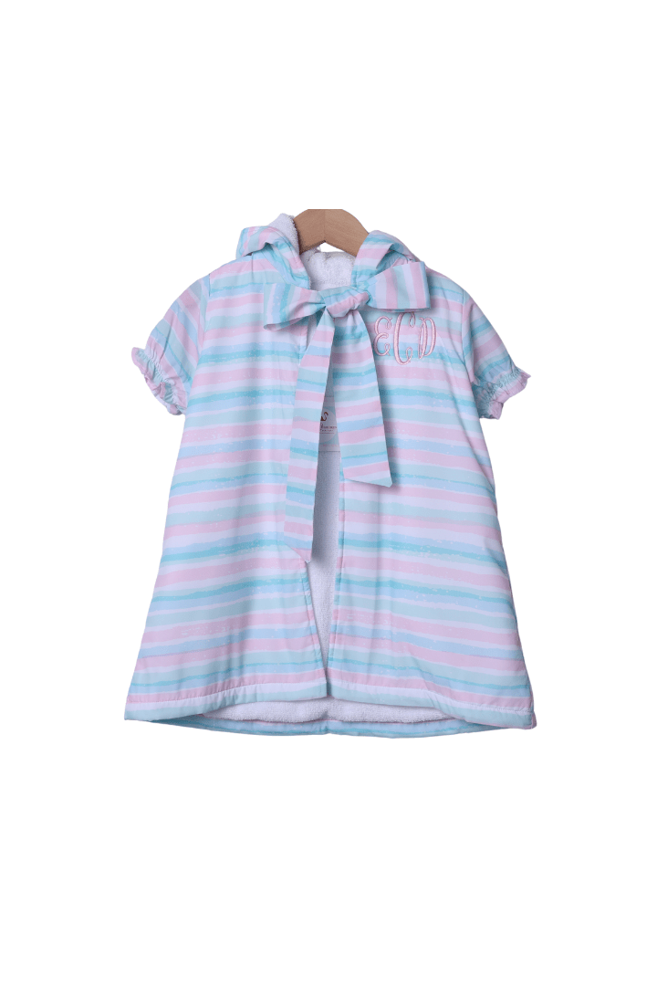 The Smocked Flamingo Apparel & Accessories Pastel Stripe Cover-Up