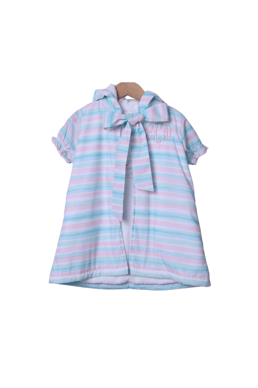 The Smocked Flamingo Apparel & Accessories Pastel Stripe Cover-Up