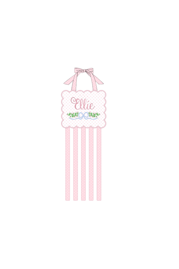 The Smocked Flamingo Apparel & Accessories Pink Floral Hair Bow Holder