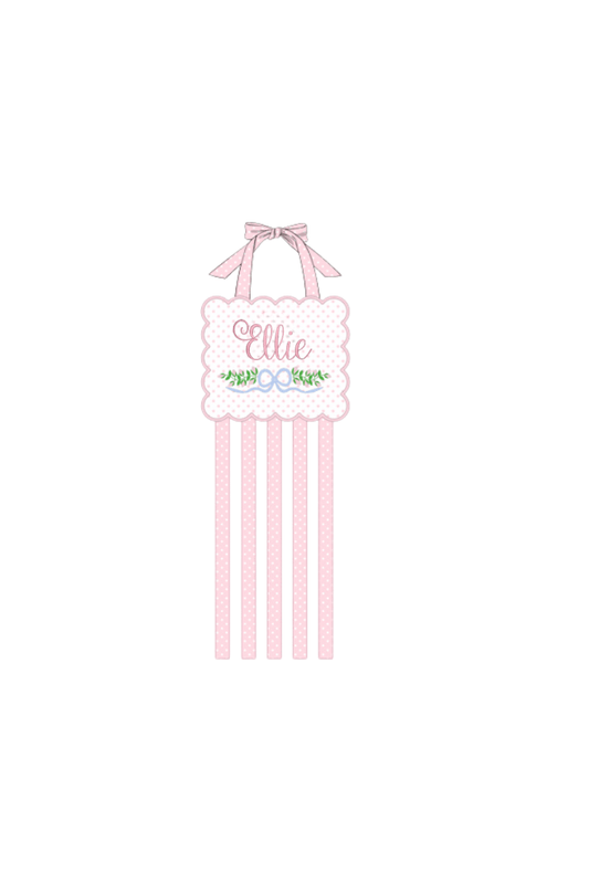 The Smocked Flamingo Apparel & Accessories Pink Floral Hair Bow Holder