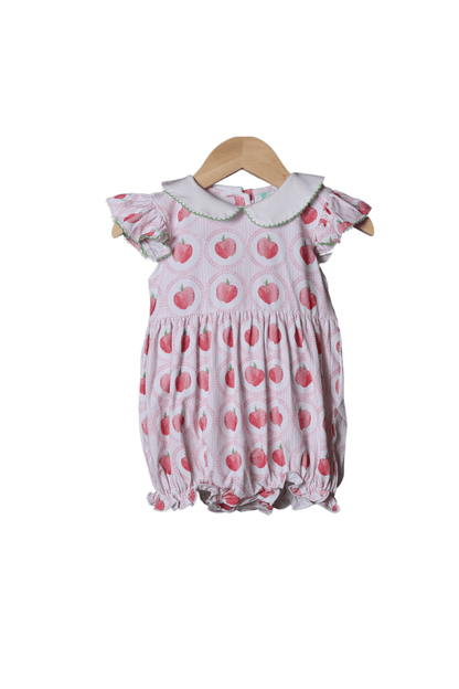 The Smocked Flamingo Apparel & Accessories Pink Knit Apple Bubble