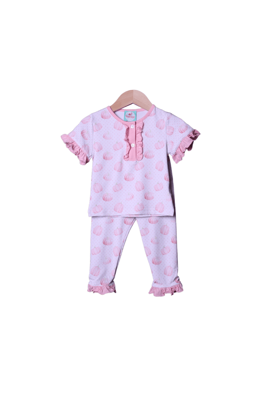 The Smocked Flamingo Apparel & Accessories Pink Pumpkin Pajamas