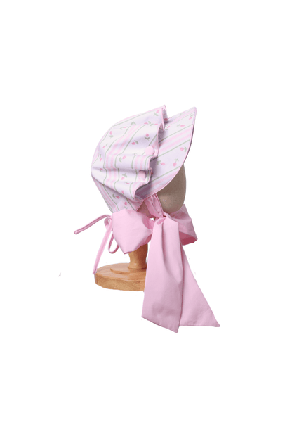 The Smocked Flamingo Apparel & Accessories Pink Rose Trellis Bonnet