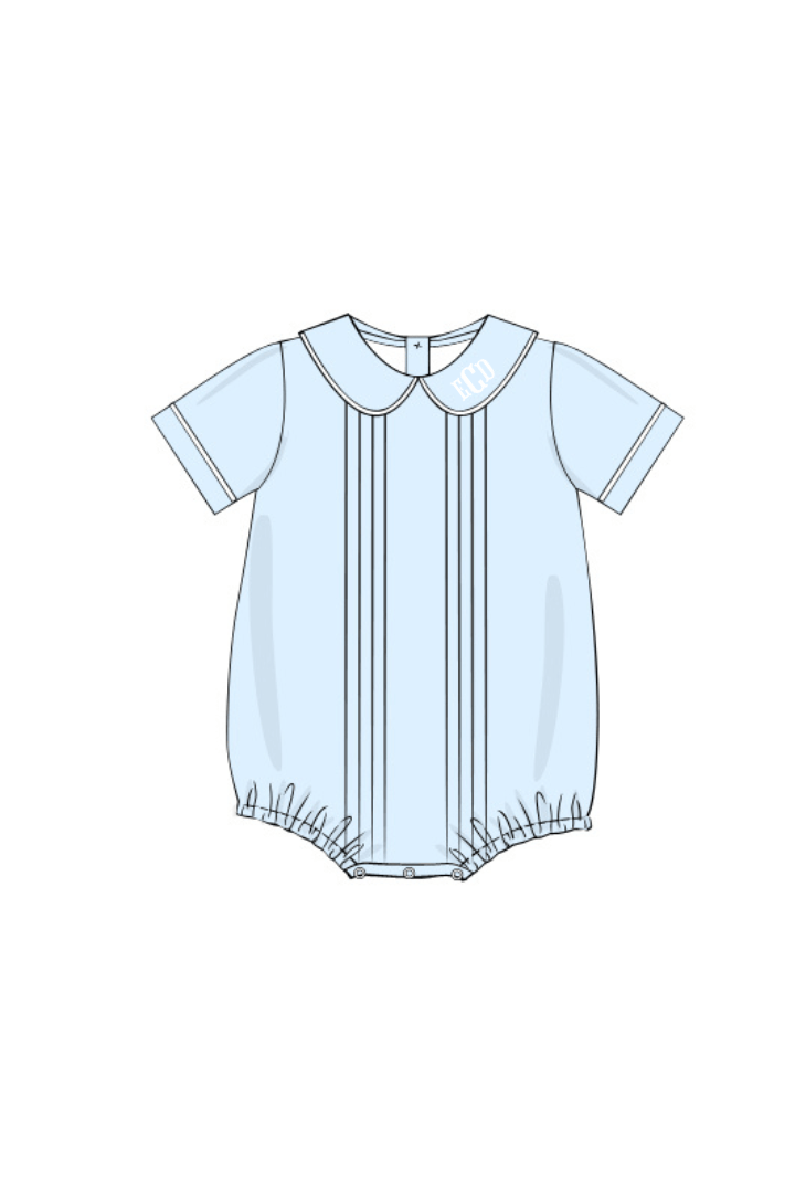 The Smocked Flamingo Apparel & Accessories Pre-Order Blue Heirloom Bubble